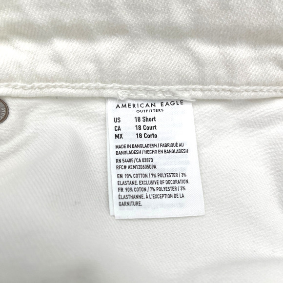 American Eagle Womens Jeans Super High Rise Flare Sz 18 Short Button Fly Stretch - Picture 8 of 13